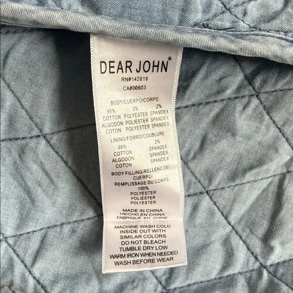 Dear John Light Blue Quilted Jacket - Picture 3 of 7